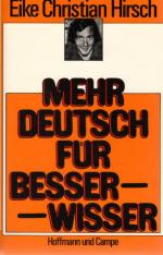 Mehr Deutsch für Besserwisser. Mit 10 Ill. von Dietrich Lange