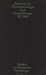 Jahrbuch für Psychopathologie und Psychotherapie, Teil: 3. 1983.