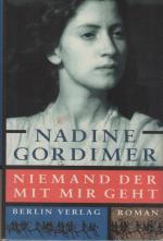 Gordimer, Nadine (Verfasser): Niemand, d Gordimer, Nadine (Verfasser): Niemand, d