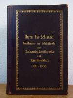 Herrn Max von Schinckel, Vorsitzender des Aufsichtsrats der Reiherstieg Schiffswerfte und Maschinenfabrik 1881 - 1906 [handschriftliches buchhalterisches Geschäftsbuch, geführt von 1881 bis 1906]