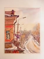 Veniamin Aldushkin. Aquarell. Signiert