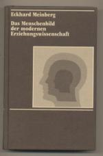 Eckhard Meinberg: Das Menschenbild der m Eckhard Meinberg: Das Menschenbild der m