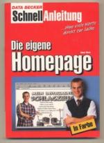 Data Becker Schnell Anleitung. Die eigene Homepage.