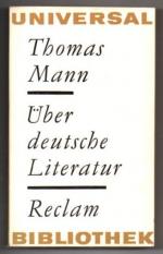 Über deutsche Literatur. Ausgewählte Essays, Reden und Briefe.