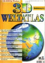 CD-ROM für Windows. 3D Weltatlas. Digitaler tlas für das 21. Jahrhundert. Ausgabe 1/99.