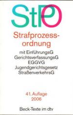 Roxin, Claus (Herausgeber): Strafprozess Roxin, Claus (Herausgeber): Strafprozess