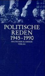 Marie-Luise Recker: Politische Reden. 17