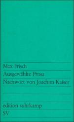 Frisch, Max und Joachim Kaiser: Ausgewäh