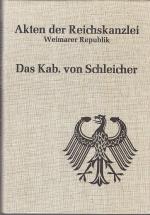 Das Kabinett von Schleicher 1932/33