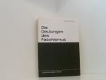 Die Deutungen des Faschismus Renzo De Felice. Hrsg. von Josef Schröder unter Mitw. von Josef Muhr. [Die Übers. besorgten Elisabeth Lauer ...]