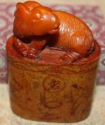 Figur Hase - Material Speckstein mit Fre