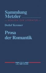 Detlef Kremer: Prosa der Romantik (Samml