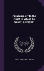 Paradosis, or "In the Night in Which he was (?) Betrayed"