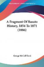 George Mccall Theal: A Fragment Of Basut
