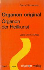 Hahnemann Samuel: Organon Original. Orga