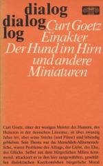 Curt Goetz: Der Hund im Hirn und andere Curt Goetz: Der Hund im Hirn und andere