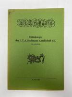 Hoffmann, E. T. A. 34. Heft 1988 - E.T.A Hoffmann, E. T. A. 34. Heft 1988 - E.T.A