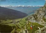 1107072  Leukerbad, Blick vom Leukerbad, Luftseilbahn Leukerbad - Gemmi