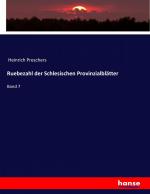 Ruebezahl der Schlesischen Provinzialblätter | Band 7 | Heinrich Preschers | Taschenbuch | Paperback | 620 S. | Deutsch | 2017 | hansebooks | EAN 9783744702690