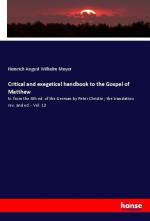 Critical and exegetical handbook to the Gospel of Matthew | tr. from the 6th ed. of the German by Peter Christie ; the translation rev. and ed. - Vol. 12 | Heinrich August Wilhelm Meyer | Taschenbuch