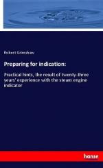 Robert Grimshaw: Preparing for indicatio