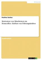 Motivation von Mitarbeitern im Homeoffice. Einfluss von Führungskräften | Paulina Sachse | Taschenbuch | Booklet | 20 S. | Deutsch | 2023 | GRIN Verlag | EAN 9783346892591