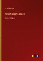 Alfred Bertauld: De la philosophie socia