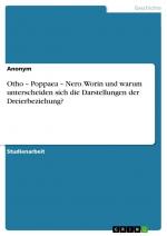 Otho ¿ Poppaea ¿ Nero. Worin und warum unterscheiden sich die Darstellungen der Dreierbeziehung? | Anonymous | Taschenbuch | Booklet | 20 S. | Deutsch | 2024 | GRIN Verlag | EAN 9783389008201