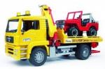 BRUDER LKW ABSCHLEP+JEEP