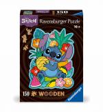 Ravensburger WOODEN Puzzle 12000758 - Disney Stitch - 150 Teile Kontur-Holzpuzzle mit stabilen, individuellen Puzzleteilen und 15 kleinen Holzfiguren = Whimsies, fuer Erwachsene und Kinder ab 10 Jahren