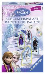 Ravensburger 23402 - Disney Frozen: Auf zum Eispalast!, Mitbringspiel fuer 2-4 Spieler, Kinderspiel ab 4 Jahren, kompaktes Format, Reisespiel, Brettspiel