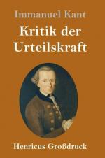 Kritik der Urteilskraft (Grossdruck)