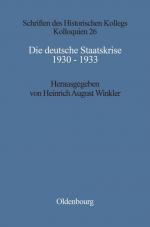 Die deutsche Staatskrise 1930-1933