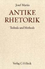 Josef Martin: Antike Rhetorik