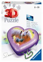 3D Puzzle Herzschatulle Pferde