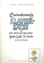 Zweiundzwanzig Klaviersaetze