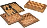 Philos 2522 - Schach Backgammon Dame Set, Feld 43 mm, Koenigshoehe 77 mm