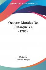 Plutarch: Oeuvres Morales De Plutarque V