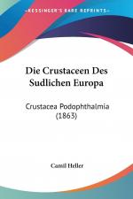 Die Crustaceen Des Sudlichen Europa