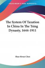 Shao-Kwan Chen: The System Of Taxation I