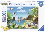 Ravensburger Kinderpuzzle - 12840 Schnapp sie dir alle! - Pokémon-Puzzle fuer Kinder ab 8 Jahren, mit 200 Teilen im XXL-Format