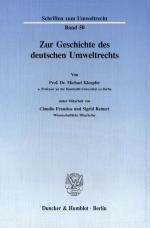Kloepfer, Michael Franzius, Claudio Rein Kloepfer, Michael Franzius, Claudio Rein