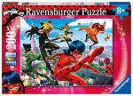 Ravensburger Puzzle 12998 - Superhelden-Power - 200 Teile XXL Miraculous Puzzle fuer Kinder ab 8 Jahren