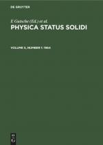 Physica status solidi, Volume 5, Number 1, Physica status solidi (1964)