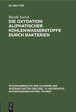 Die Oxydation aliphatischer Kohlenwasserstoffe durch Bakterien