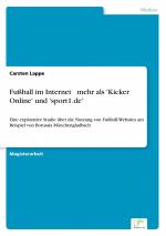 Fussball im Internet mehr als  Kicker Online  und  sport1.de