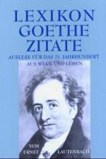 Lexikon Goethe-Zitate