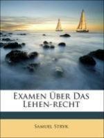 Examen Ueber Das Lehen-recht