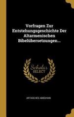 Artasches Abeghian: Vorfragen Zur Entste