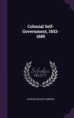 Andrews, Charles Mclean: Colonial Self-G